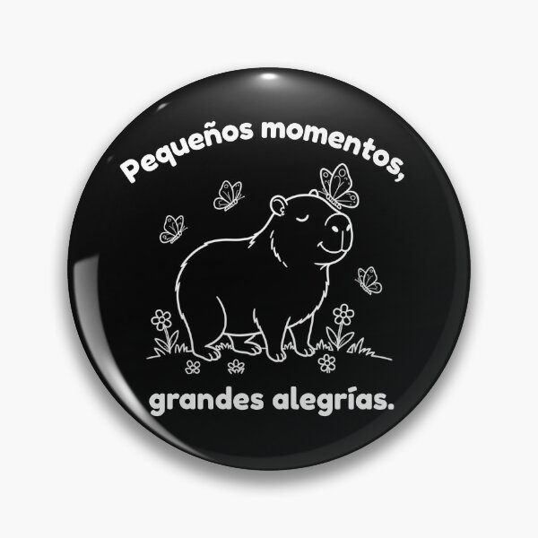 Item preview, Capibara española Grandes alegrías – Lindo diseño minimalista designed and sold by PAPIRO SIGLO XXI.