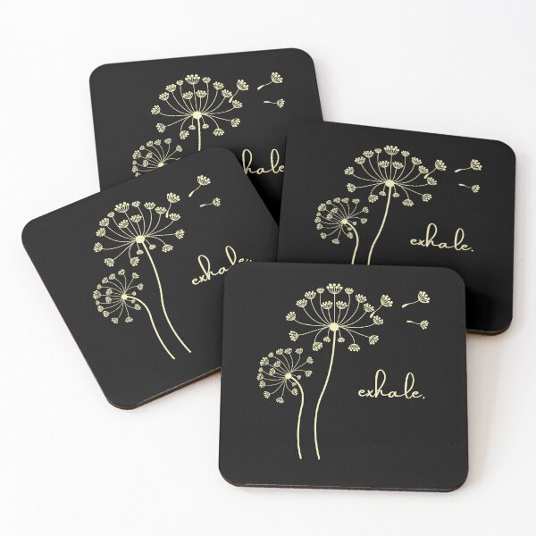 Item preview, Exhale Minimalist Dandelion Floral Design designed and sold by Stillpath Co..