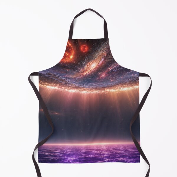 Item preview, Liquid Planet — Cosmic Ocean World Twin Red Suns Purple Sea Alien World Art designed and sold by YourForKor.