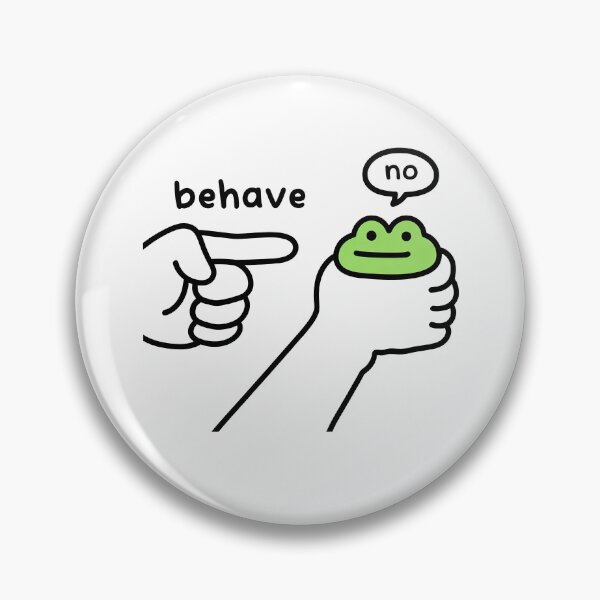 Item preview, Behave No Dishonest Frog Funny Meme designed and sold by charoen-design.