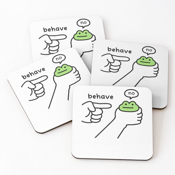 Item preview, Behave No Dishonest Frog Funny Meme designed and sold by charoen-design.