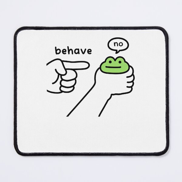Item preview, Behave No Dishonest Frog Funny Meme designed and sold by charoen-design.