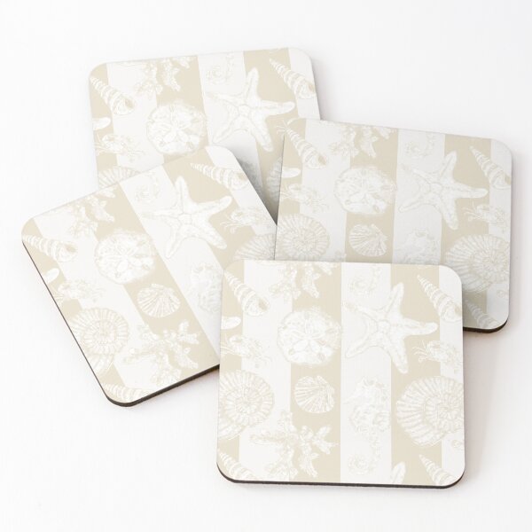 Item preview, Vintage White Washed Sea Life in Sand designed and sold by PD-Coastal.