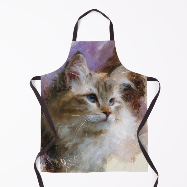 Item preview, Majestic Ragdoll Cat: Ethereal Watercolor Dream in Violet designed and sold by Paolo-Bandal.
