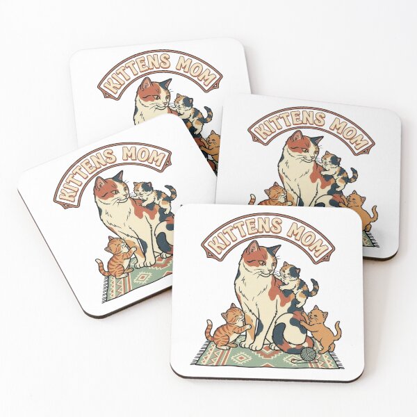 Item preview, Kittens Mom Vintage Calico Cat Retro Patch Design designed and sold by Amp6599.