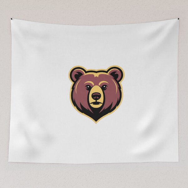 Item preview, Minimalist Bear Head Outline designed and sold by NiftyWrx.