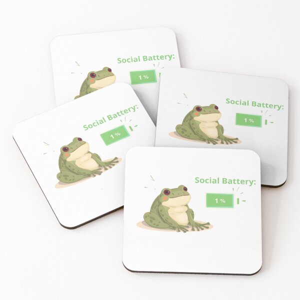 Item preview, Social Battery: 1% Frog designed and sold by sintam.