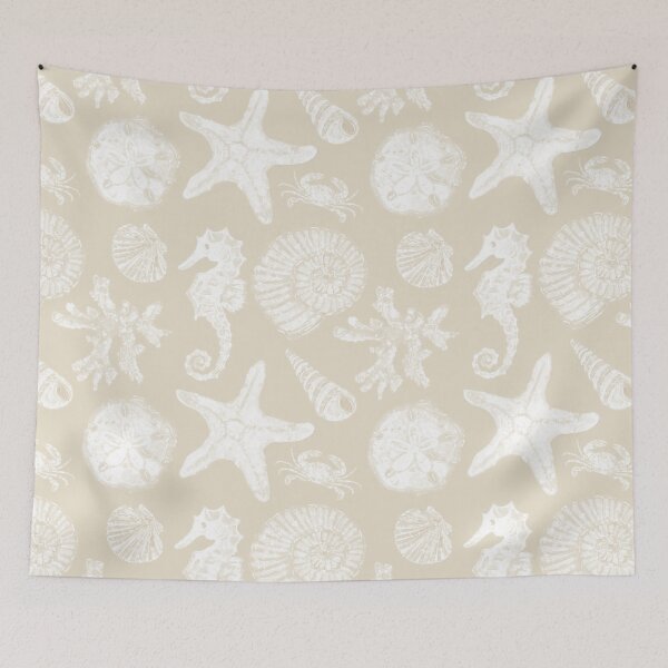 Item preview, Vintage White Washed Sea Life in Sand designed and sold by PD-Coastal.