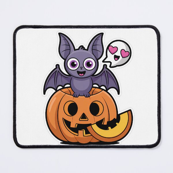 Item preview, Cute Halloween Bat & Pumpkin designed and sold by NiftyWrx.