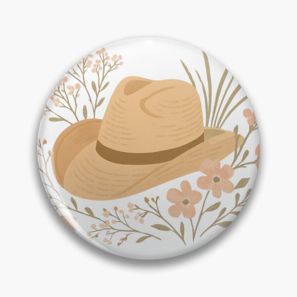 Item preview, Coastal Cowgirl Wildflower Hat – Watercolor Botanical Beach Western Art | Coastal Aesthetic Gift designed and sold by irfanshikh.