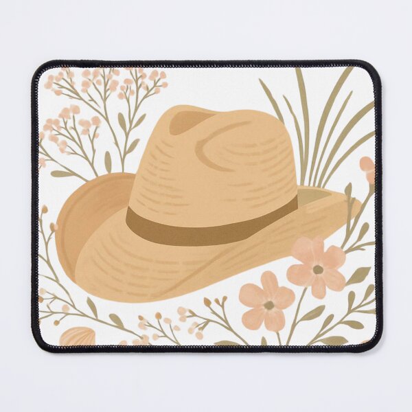 Item preview, Coastal Cowgirl Wildflower Hat – Watercolor Botanical Beach Western Art | Coastal Aesthetic Gift designed and sold by irfanshikh.