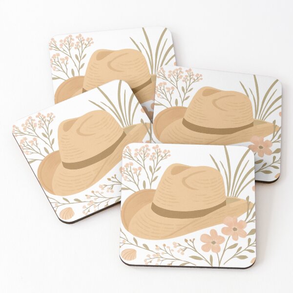 Item preview, Coastal Cowgirl Wildflower Hat – Watercolor Botanical Beach Western Art | Coastal Aesthetic Gift designed and sold by irfanshikh.