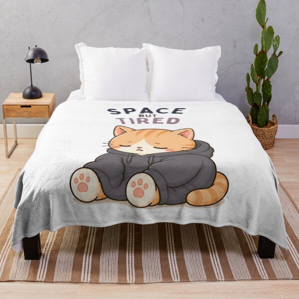 Item preview, Space but Tired Cat | Cute Kawaii Aesthetic | Sleepy Mood Design designed and sold by The Mood Index.