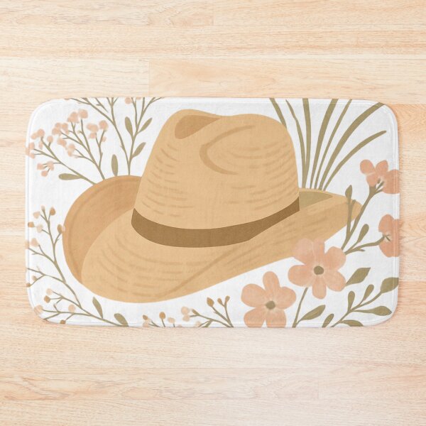 Item preview, Coastal Cowgirl Wildflower Hat – Watercolor Botanical Beach Western Art | Coastal Aesthetic Gift designed and sold by irfanshikh.