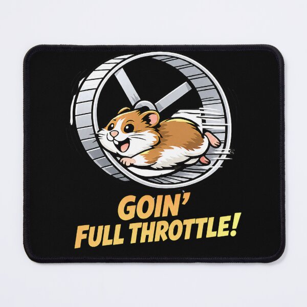 Item preview, Funny Hamster Running Wheel Shirt – Goin’ Full Throttle Cute Pet Meme T-Shirt designed and sold by MattyManiac.