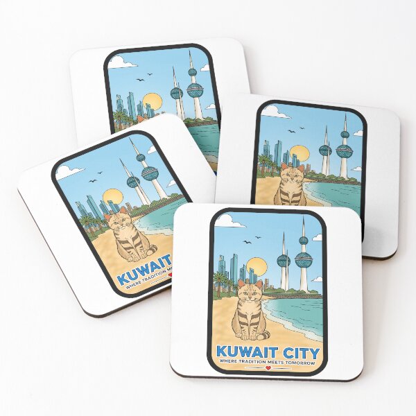Item preview, Kuwait City Cat Cartoon Travel designed and sold by Blupunk.