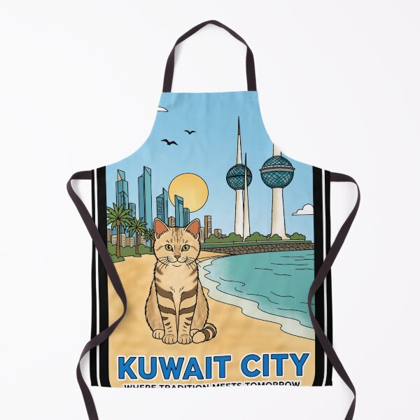 Item preview, Kuwait City Cat Cartoon Travel designed and sold by Blupunk.