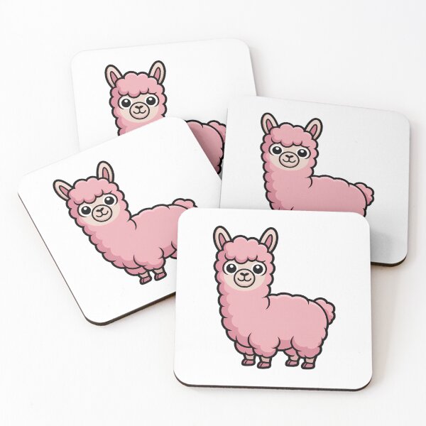 Item preview, Cute Pink Alpaca Cartoon designed and sold by NiftyWrx.