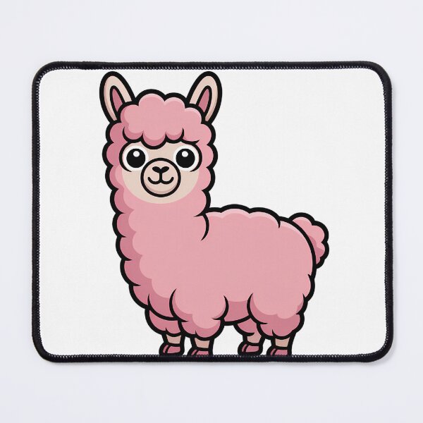 Item preview, Cute Pink Alpaca Cartoon designed and sold by NiftyWrx.
