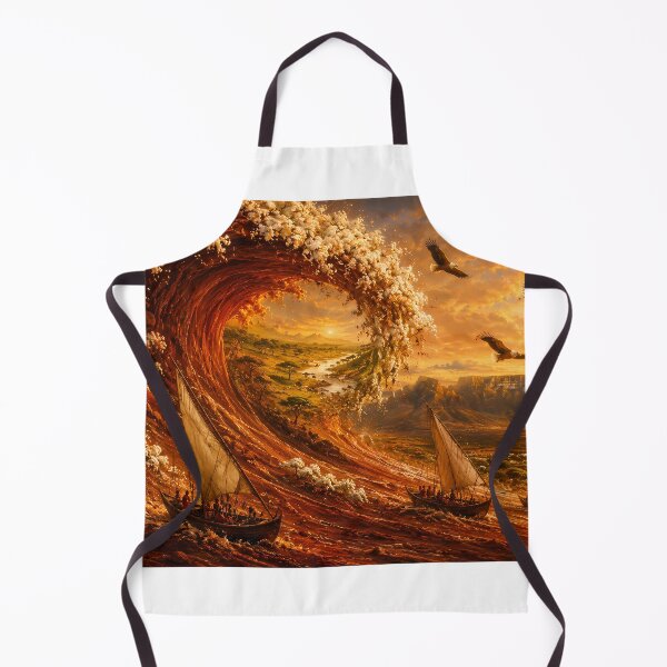 Item preview, "The Great African Wave — Terracotta Earth Wave Reimagined — Iconic Art African Edition Fine Art Print" designed and sold by Bossygraphicske.