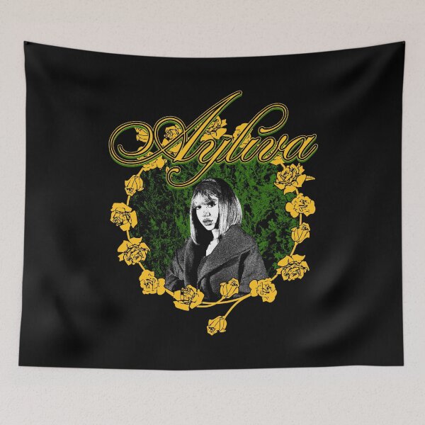 Item preview, Silhouette Flower Framed Pop Singer designed and sold by GlamRetro.