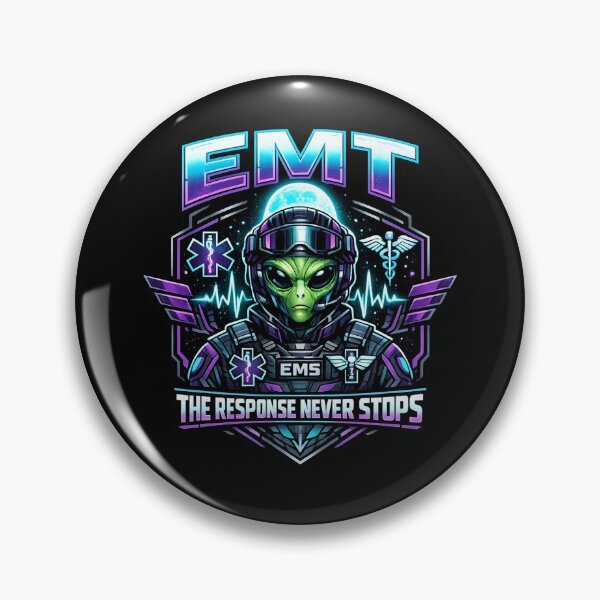 Item preview, Cyberpunk Alien EMT Rescue Mascot – Futuristic Sci-Fi EMS First Responder Streetwear Design for EMS Week & National EMT Appreciation designed and sold by ClinicalHubs.