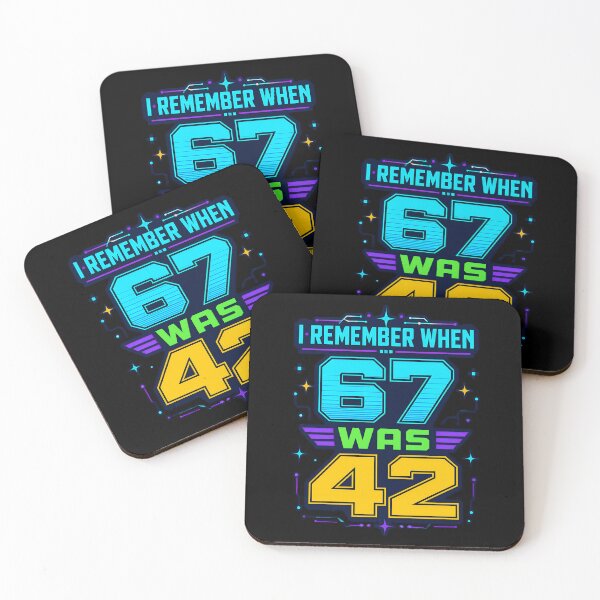 Item preview, I Remember When 67 Was 42 Retro Generation Humor Design designed and sold by TeeTimeTreasure.
