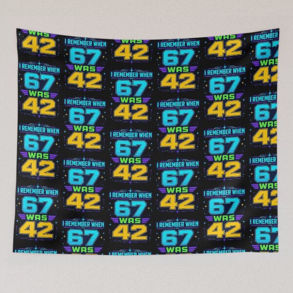 Item preview, I Remember When 67 Was 42 Retro Generation Humor Design designed and sold by TeeTimeTreasure.