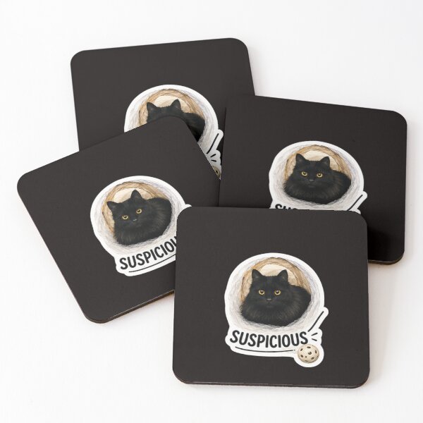 Item preview, Suspicious Void Cat Sticker designed and sold by lumar23.