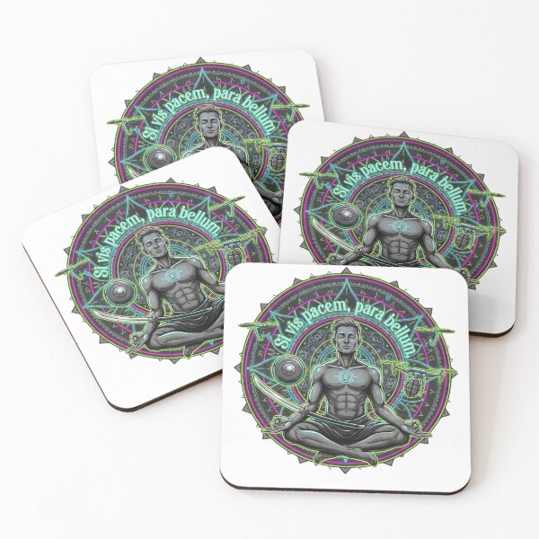 Item preview, Si Vis Pacem Para Bellum Cyber Samurai Zen Meditation Mandala designed and sold by Supergrafix07.
