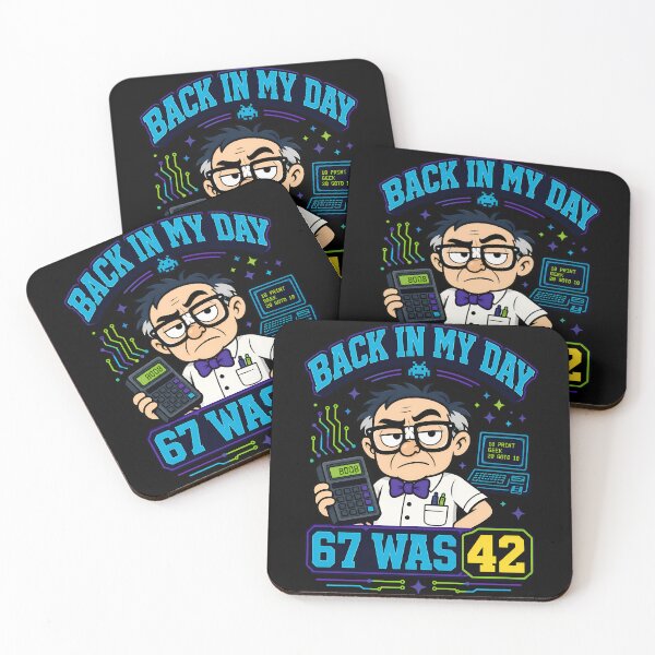 Item preview, Back In My Day 67 Was 42 Retro Geek Humor Design designed and sold by TeeTimeTreasure.