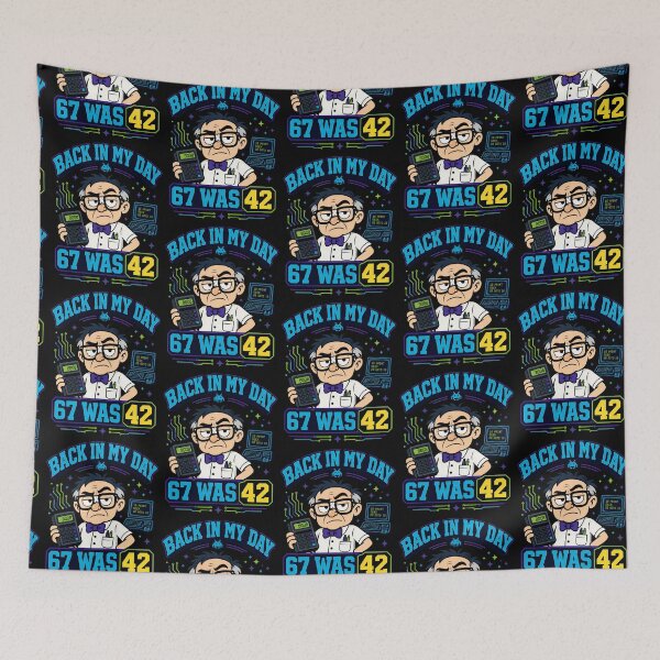 Item preview, Back In My Day 67 Was 42 Retro Geek Humor Design designed and sold by TeeTimeTreasure.