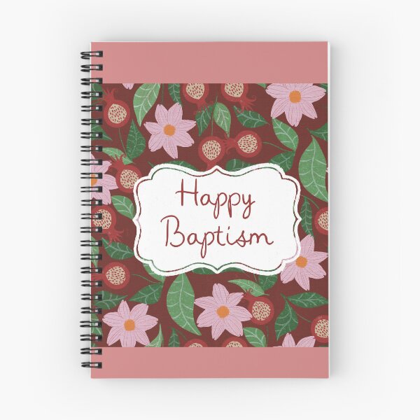 Item preview, Happy Baptism-Pink flowers designed and sold by Nuevomundo Arte Designs by Anahí .