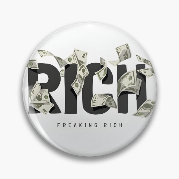 Item preview, Rich Money Aesthetic Retro Text Art designed and sold by LazyGeniusArt.