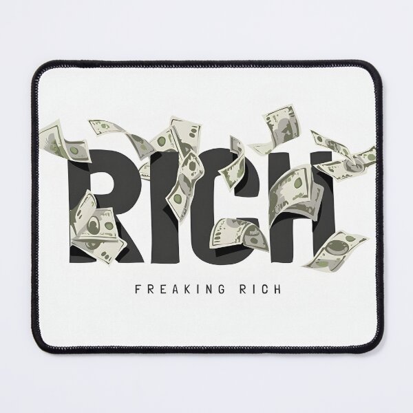 Item preview, Rich Money Aesthetic Retro Text Art designed and sold by LazyGeniusArt.