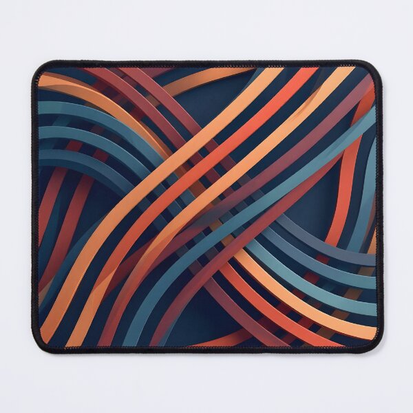 Item preview, Modern Abstract 3D Wavy Lines designed and sold by ShapeBow.