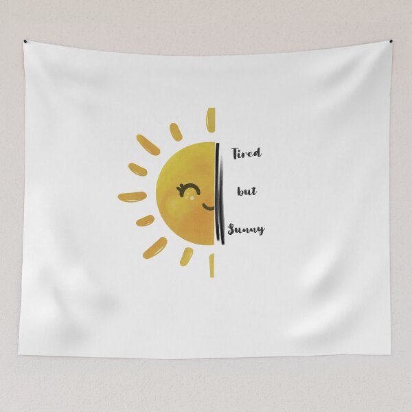 Item preview, Tired but Sunny | Funny Summer Burnout Aesthetic designed and sold by Art IN Pack.