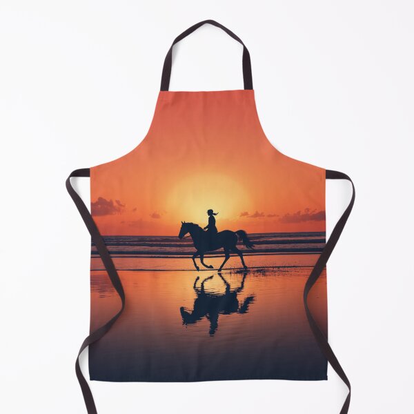 Item preview, Coastal Cowgirl Horse Silhouette Beach Gallop – Minimalist Golden Sunset Wall Art | Horse Lover Gift designed and sold by irfanshikh.