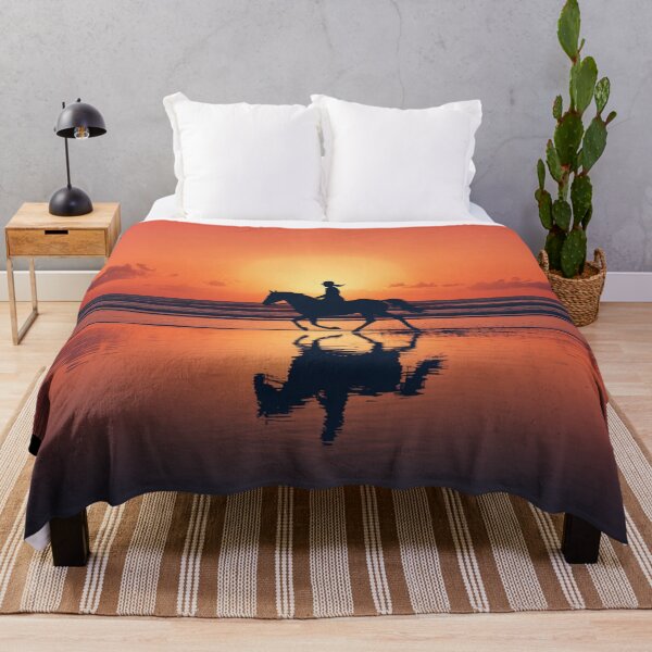 Item preview, Coastal Cowgirl Horse Silhouette Beach Gallop – Minimalist Golden Sunset Wall Art | Horse Lover Gift designed and sold by irfanshikh.