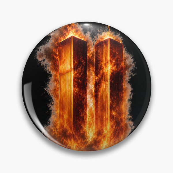 Item preview, Burning Twin Towers – Dramatic Fire Skyline Digital Art designed and sold by MattyManiac.