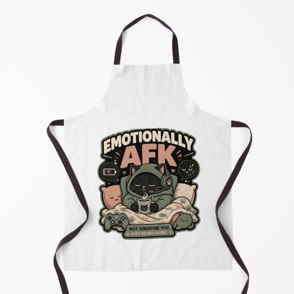 Item preview, Emotionally AFK Cozy Cat designed and sold by PrintologyAura.