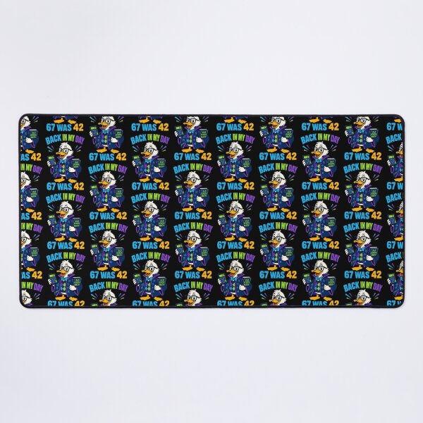 Item preview, Back In My Day 67 Was 42 Nerd Duck Math Humor Design designed and sold by TeeTimeTreasure.