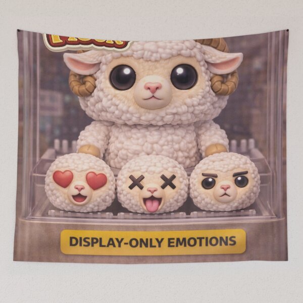 Item preview, Display-Only Emotions Sheep | Funko Flock Parody designed and sold by Thpoar.
