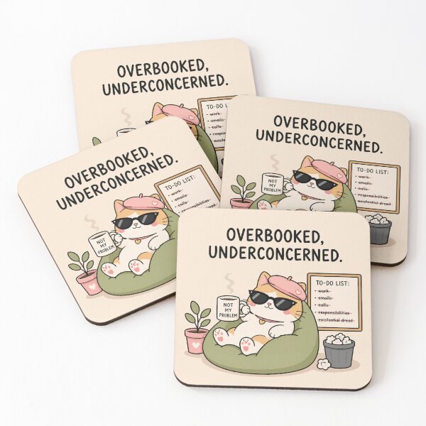 Item preview, Overbooked and Underconcerned  designed and sold by KiyomiArt.