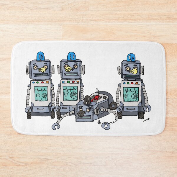 Item preview, Out of Order Robot – Funny Retro Sci-Fi Surreal Illustration designed and sold by MyxaART.