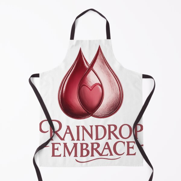 Item preview, Raindrop Embrace Overlapping Teardrops Design, Romantic Love Illustration, Emotional Comfort Art for Couples designed and sold by JagrDesigns.