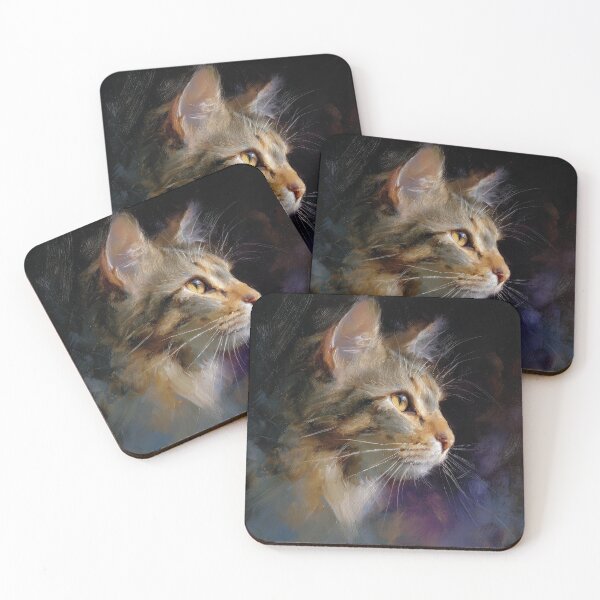 Item preview, Golden Light Cat Portrait Oil Painting designed and sold by Paolo-Bandal.