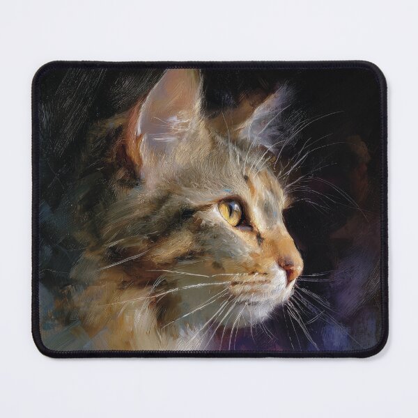 Item preview, Golden Light Cat Portrait Oil Painting designed and sold by Paolo-Bandal.