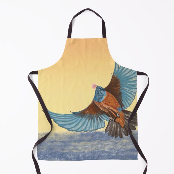 Item preview, A blue bird with a cherry blossom in its beak designed and sold by greenPQBstudio.