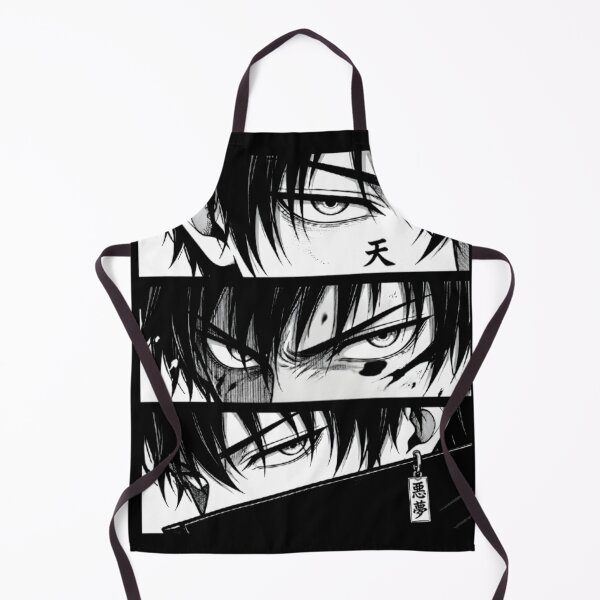 Artikelvorschau, Manga-Panel-Design mit dunklen Anime-Augen – Japanische Ästhetik, schwarz-weißes Anime-Streetwear-T-Shirt entworfen und verkauft von ShawonDesigns.